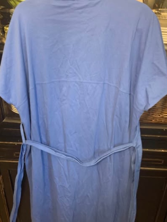 Women’s Cos Blue Button Up Dress - Size L - Picture 8 of 8